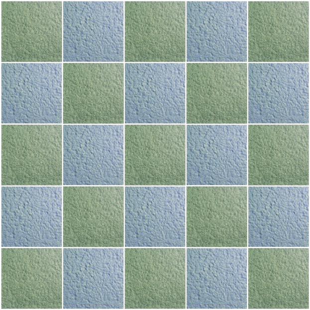 GF-202 Jade Green50%+Ultra Marine50% Size 1050x1050 mm.
