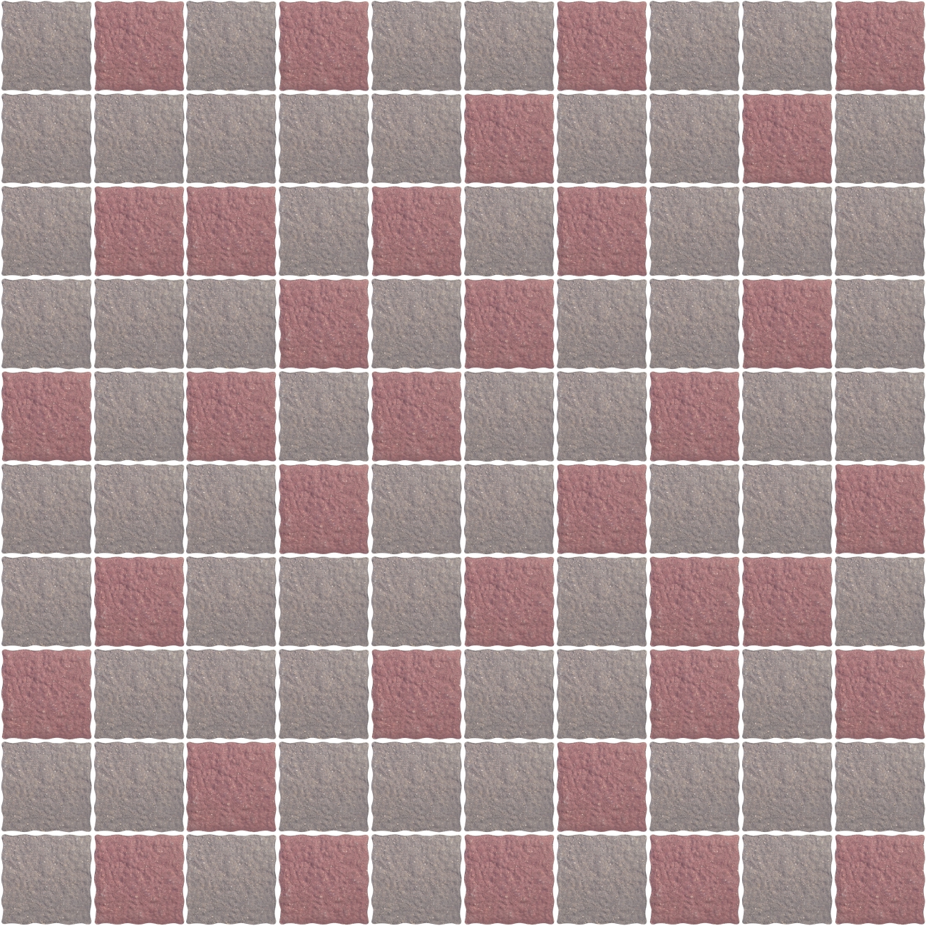 GraniteTile 1100x1100 mm. GF-101 4x4In Wild Red(แดง35 %+Grey Leaden(เทาเข้ม)65%