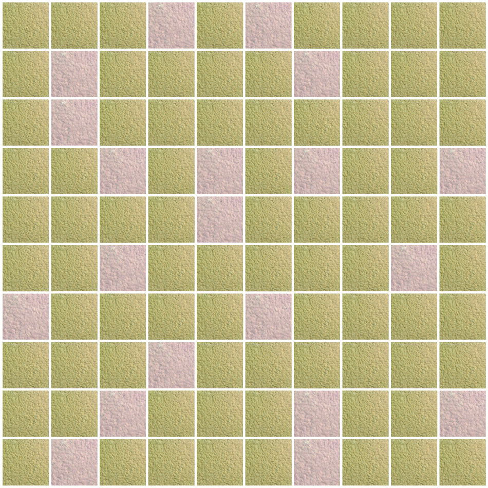 GraniteTile 1600x1600mm. GF-606 6x6in Sunflower(เหลืองทานตะวัน)80%+Bonny Pink(ชมพู)20 %
