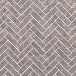 GraniteTile 907x989mm. GF-206 Herringbone-Grey Leaden(เทาเข้ม)