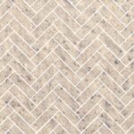GraniteTile 907x989mm. GF-206 Herringbone-White Granite(ธรรมชาติ)