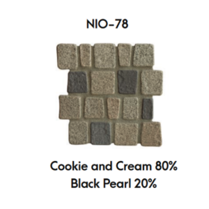 NIO -78 คุ๊กกี้แอนด์ครีม 80% แบล็คเพิร์ล 20%